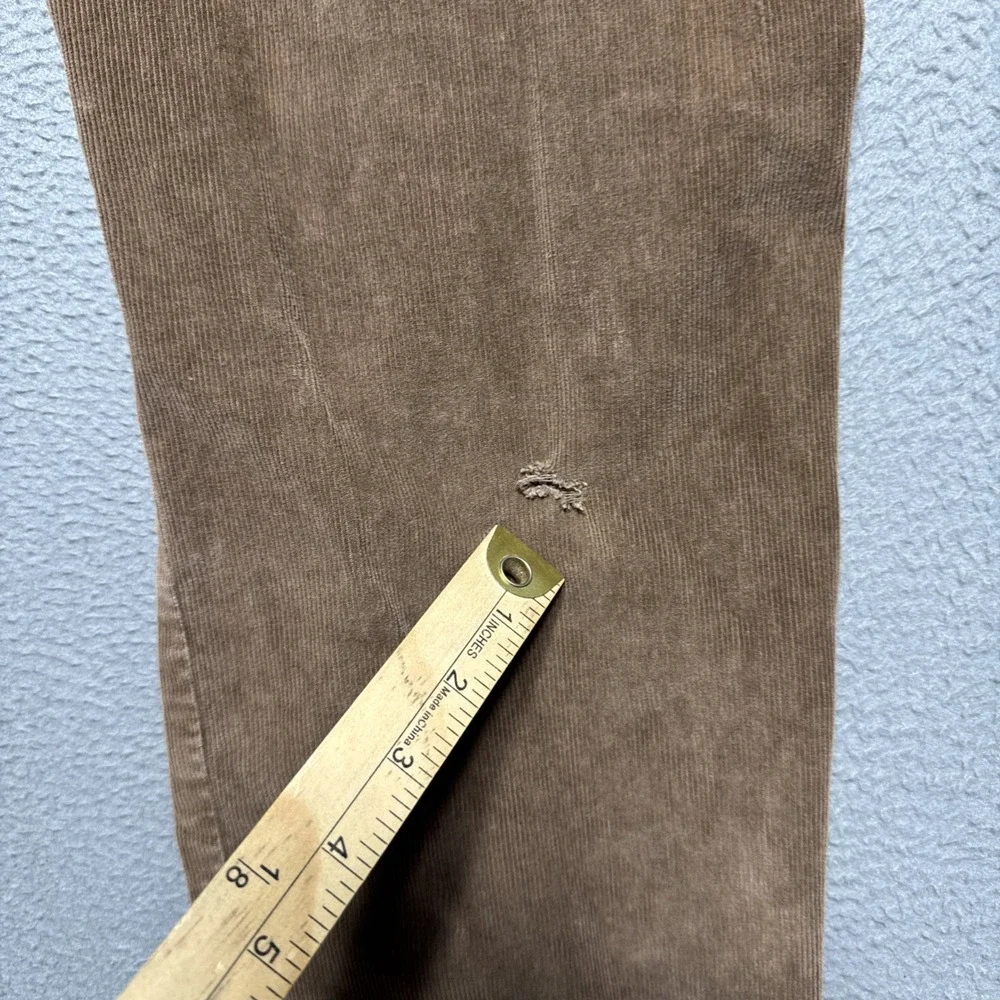 johnnie-O Corduroy Pants Mens‎ 33x34 (33x31) Grunge Raw Hem Straight Minimalist